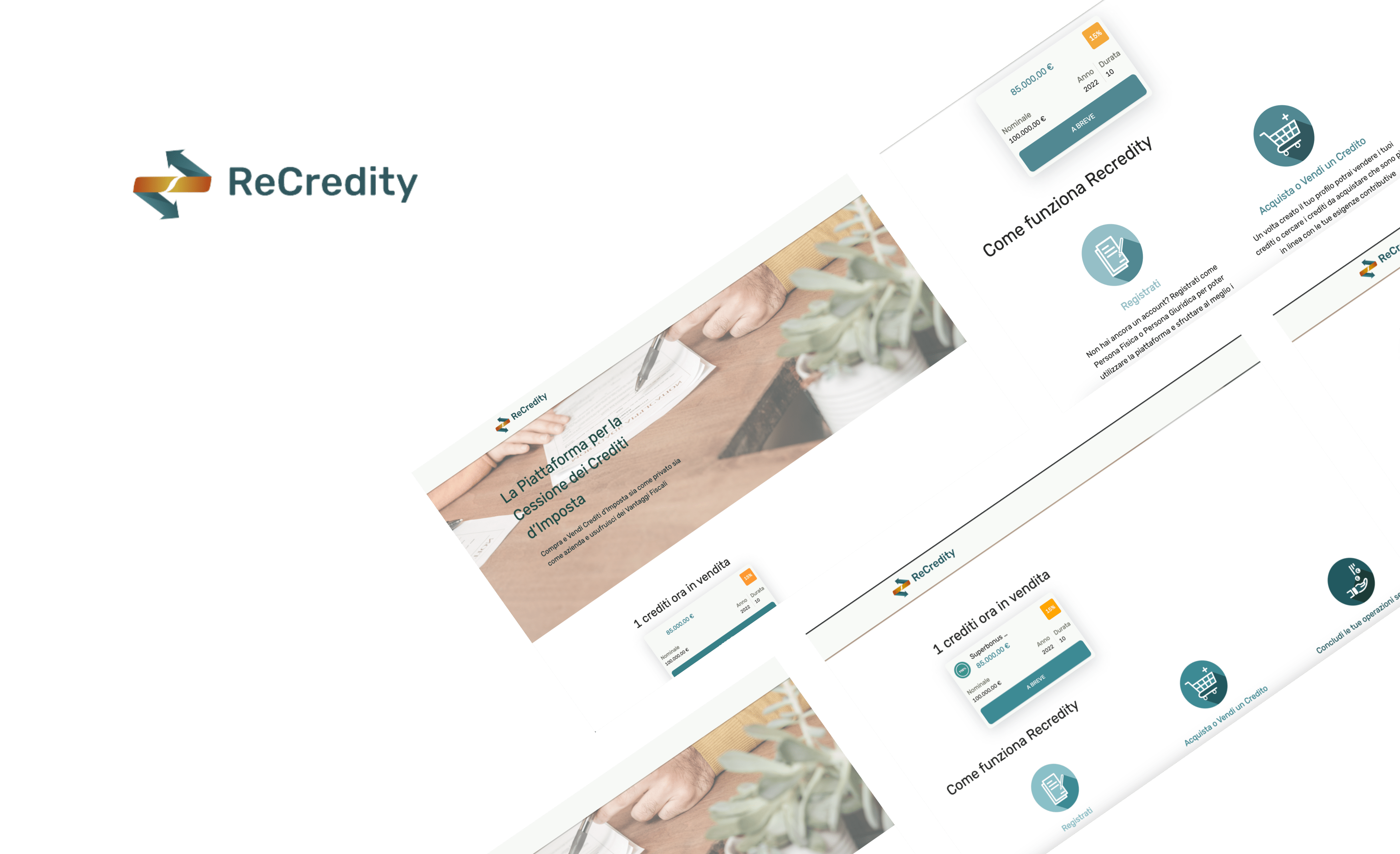 Recredity landing page